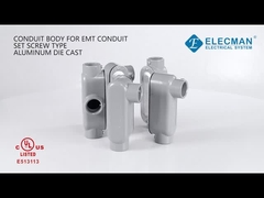 Aluminum EMT 2 Inch Conduit Body Set Screw T Type