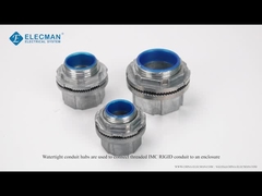 Zinc IMC Rigid Conduit Fittings Watertight Conduit Hub With Insulated Throat