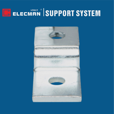 Aluminum Galvanized Steel Offset Strut Z Bracket 2 Hole